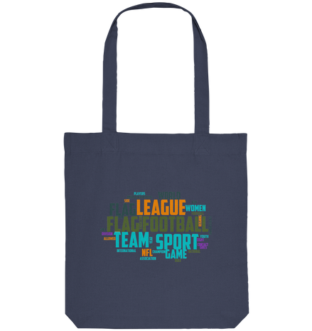 Flag Football Word Bubble - Organic Tote-Bag