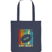 Football is my Therapy - Organic Tote Bag