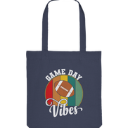 Game Day Vibes White - Organic Tote Bag