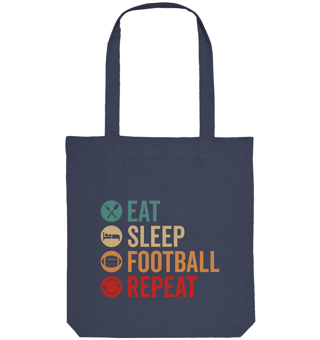 Eat Sleep Football Repeat - Organic Tote-Bag