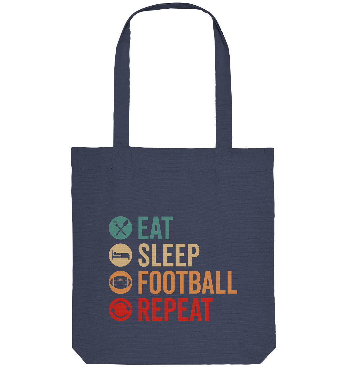 Eat Sleep Football Repeat - Organic Tote-Bag