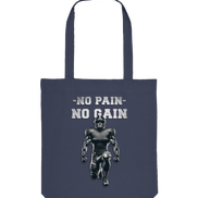 No Pain No Gain Metal - Organic Tote Bag