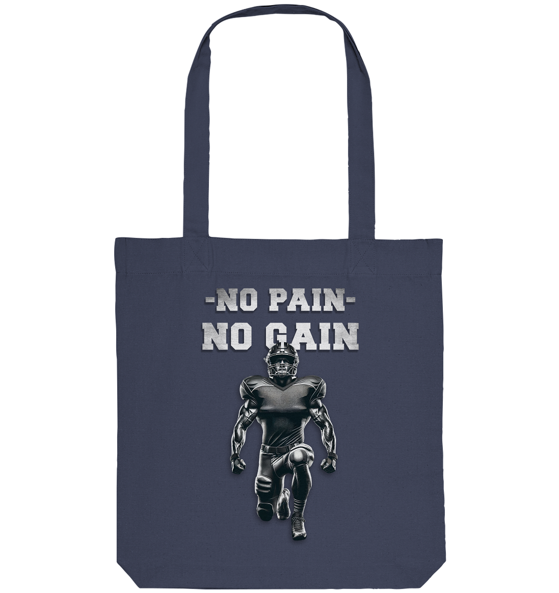 No Pain No Gain Metal - Organic Tote Bag