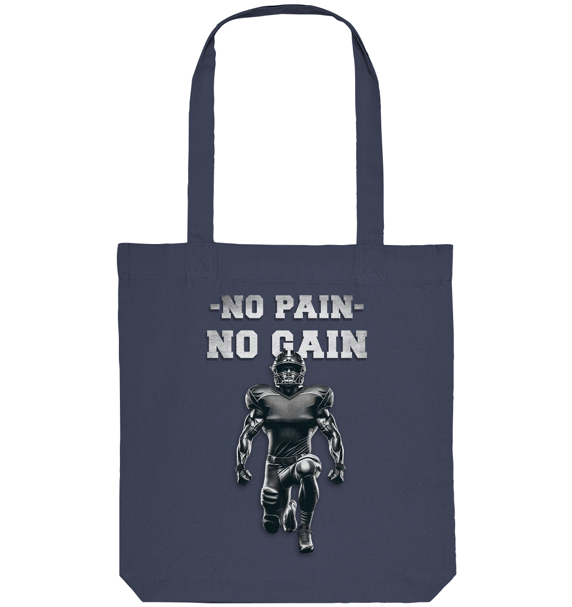 No Pain No Gain Metal - Organic Tote Bag