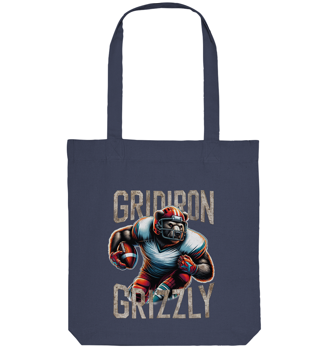 Gridiron Grizzly - Organic Tote-Bag