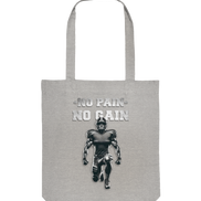 No Pain No Gain Metal - Organic Tote Bag