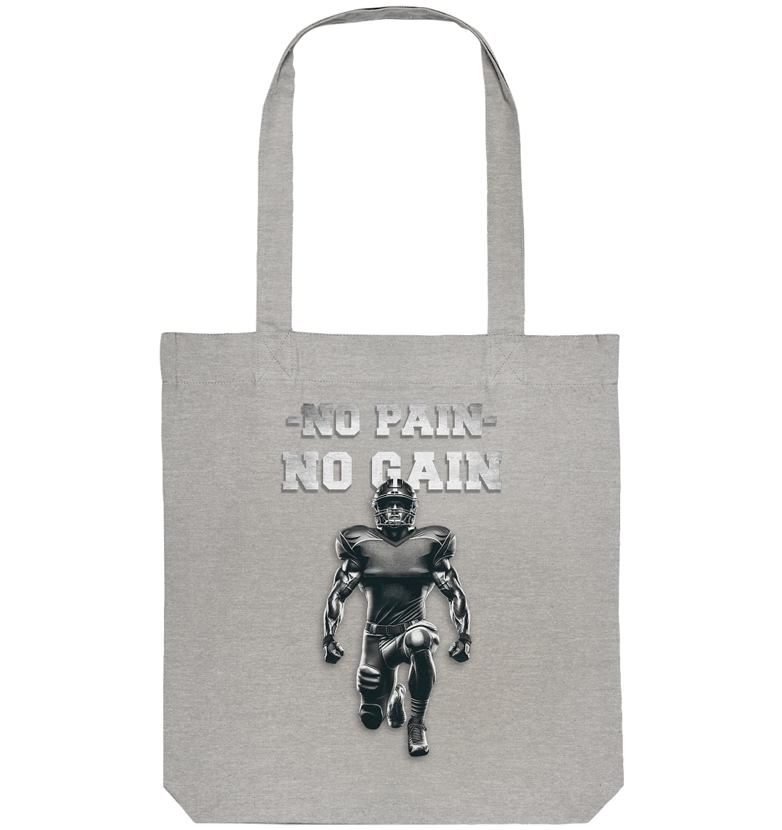 No Pain No Gain Metal - Organic Tote Bag