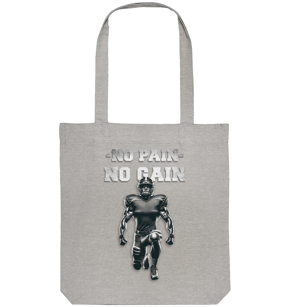 No Pain No Gain Metal - Organic Tote Bag