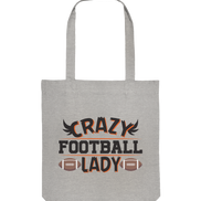 Crazy Football Lady - Organic Tote-Bag