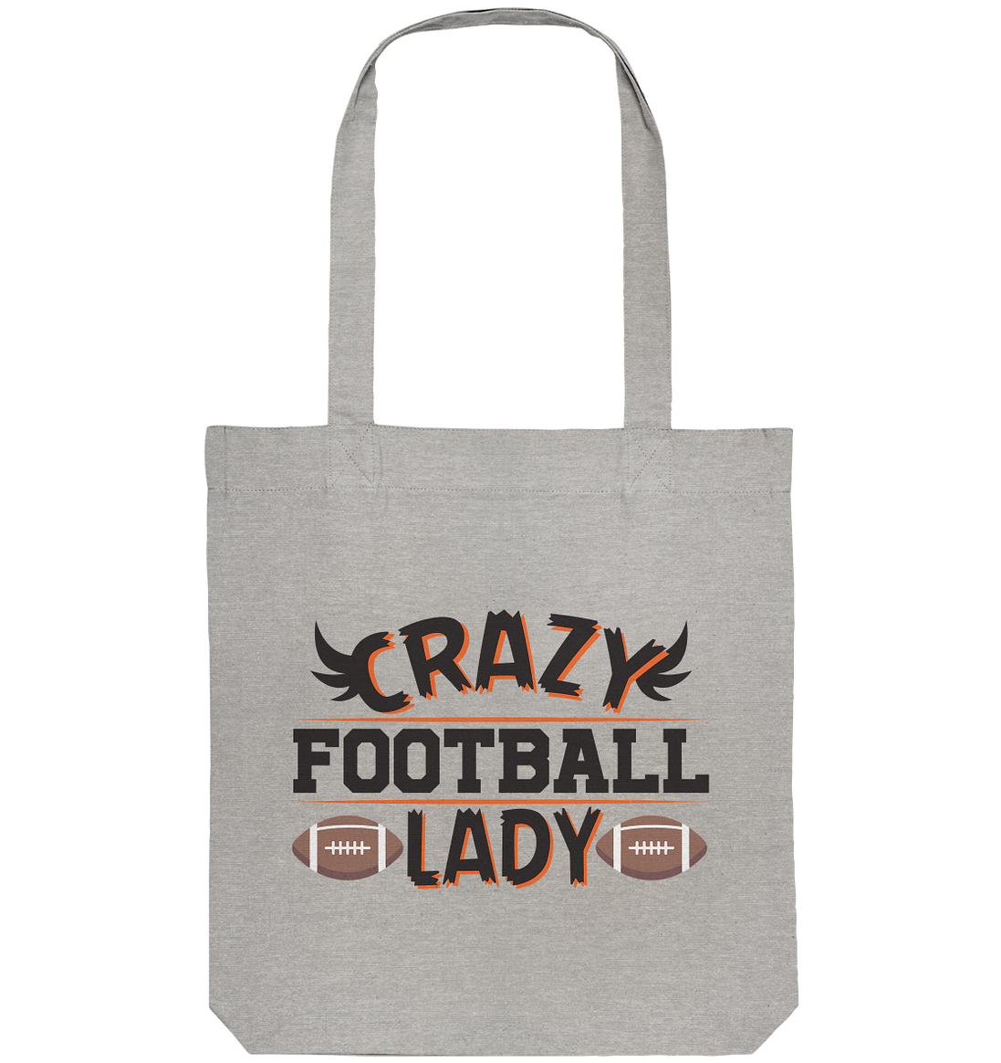 Crazy Football Lady - Organic Tote-Bag
