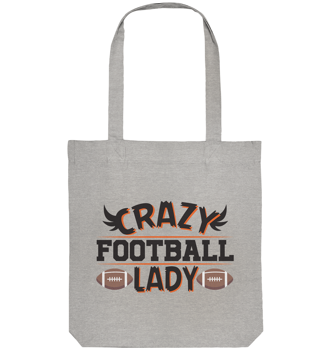 Crazy Football Lady - Organic Tote-Bag