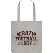 Crazy Football Lady - Organic Tote-Bag