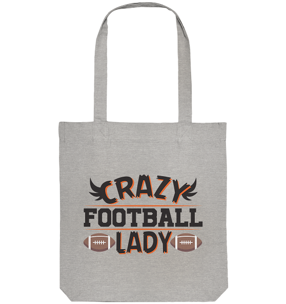 Crazy Football Lady - Organic Tote-Bag