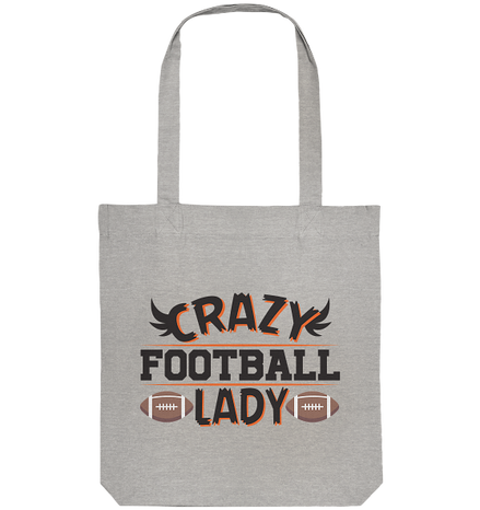 Crazy Football Lady - Organic Tote-Bag