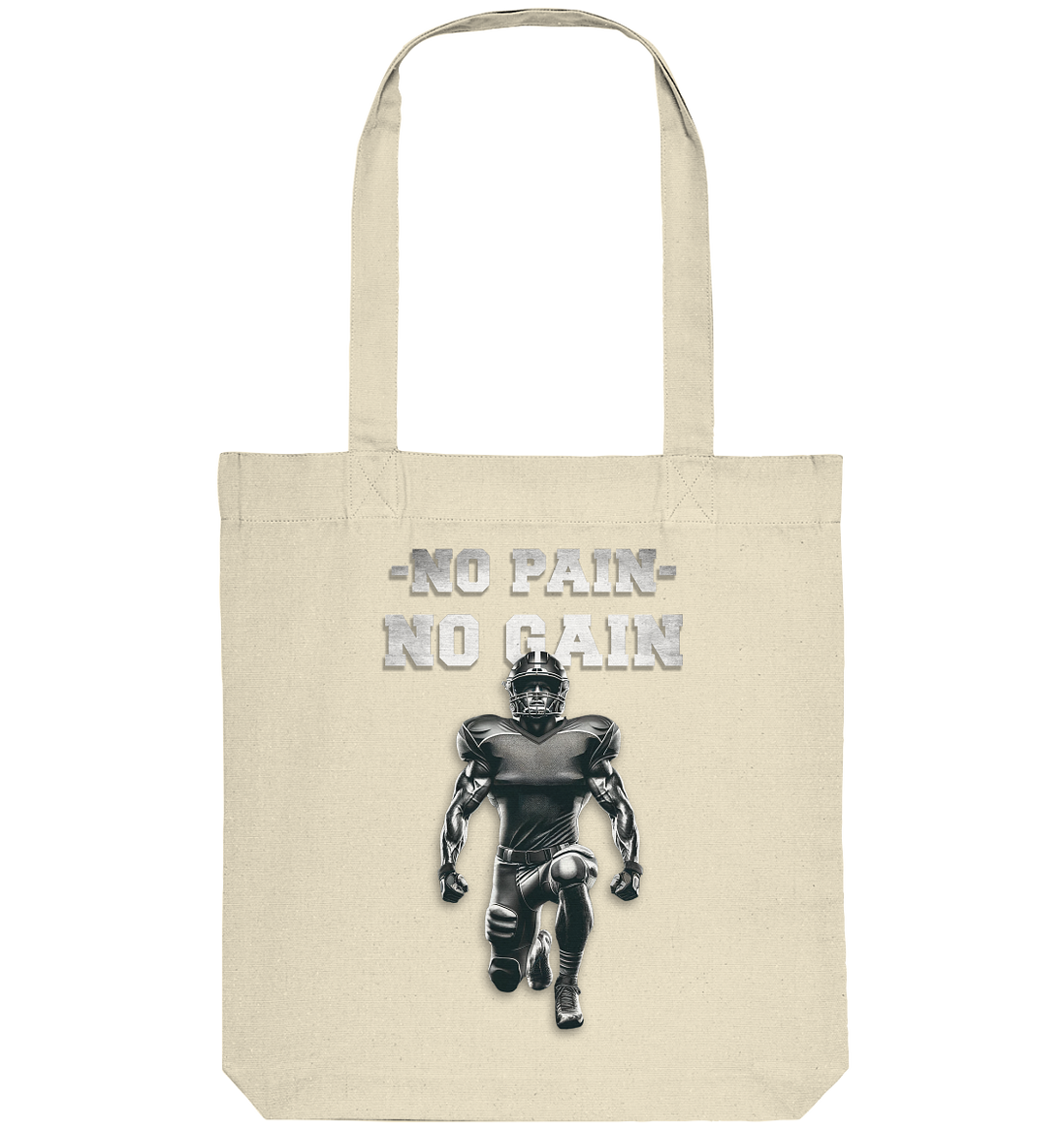 No Pain No Gain Metal - Organic Tote Bag