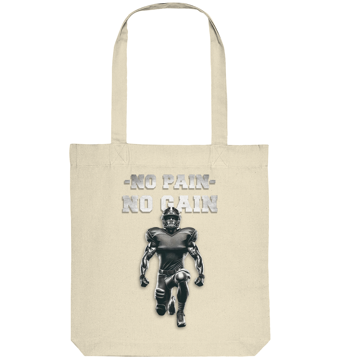 No Pain No Gain Metal - Organic Tote Bag