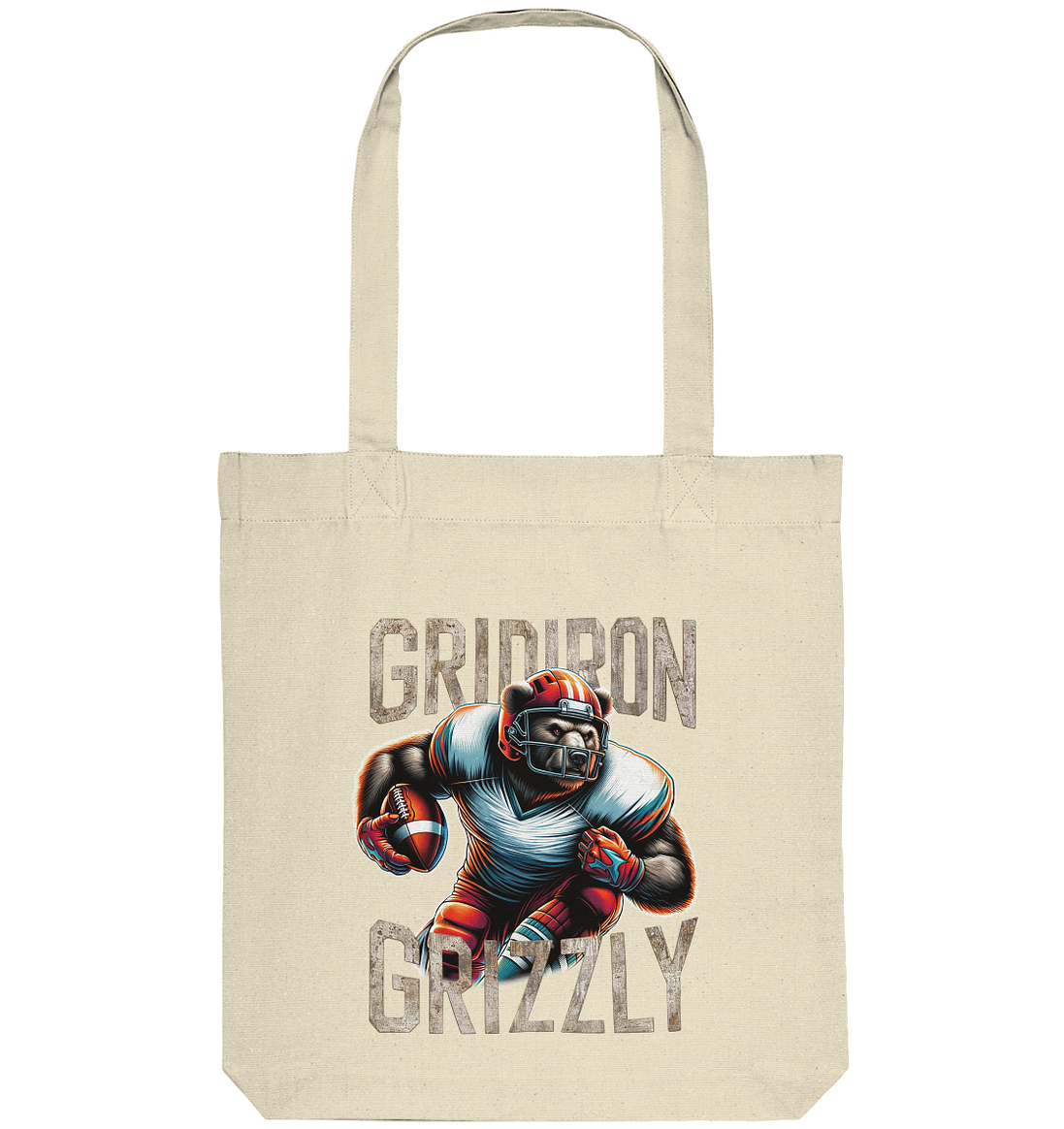 Gridiron Grizzly - Organic Tote-Bag