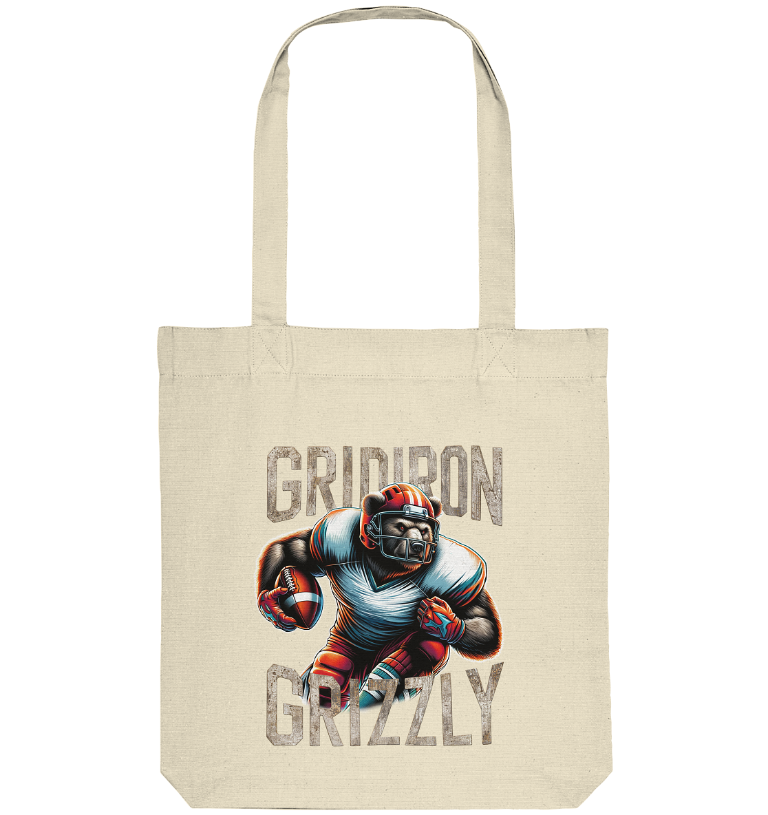 Gridiron Grizzly - Organic Tote-Bag