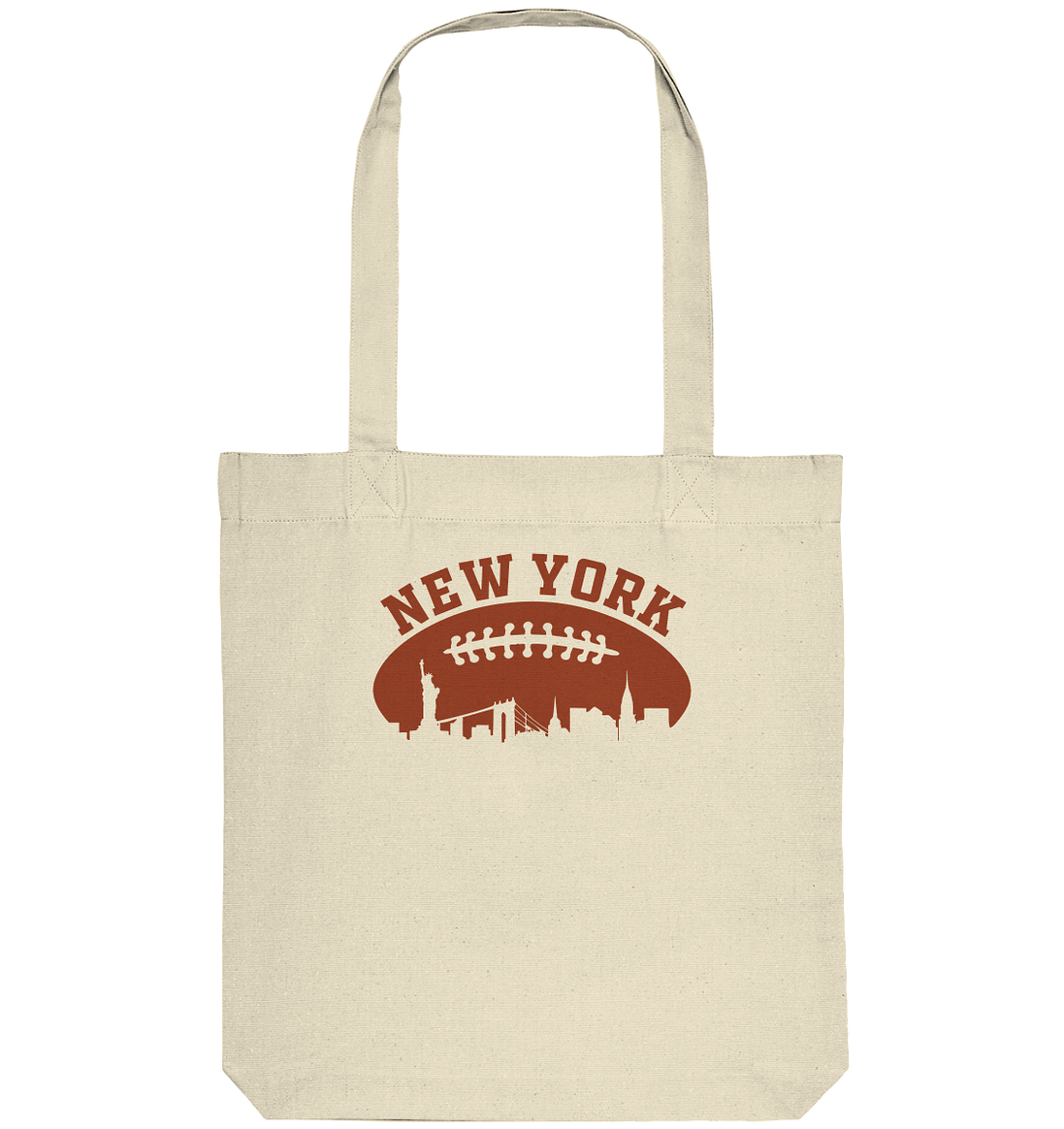 New York Football Silhoutte  - Organic Tote-Bag