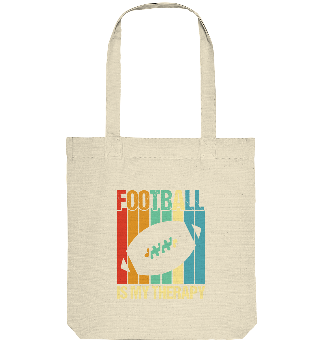 Football is my Therapy - Organic Tote Bag