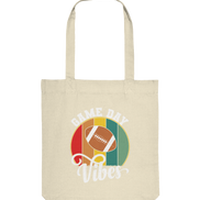 Game Day Vibes White - Organic Tote Bag