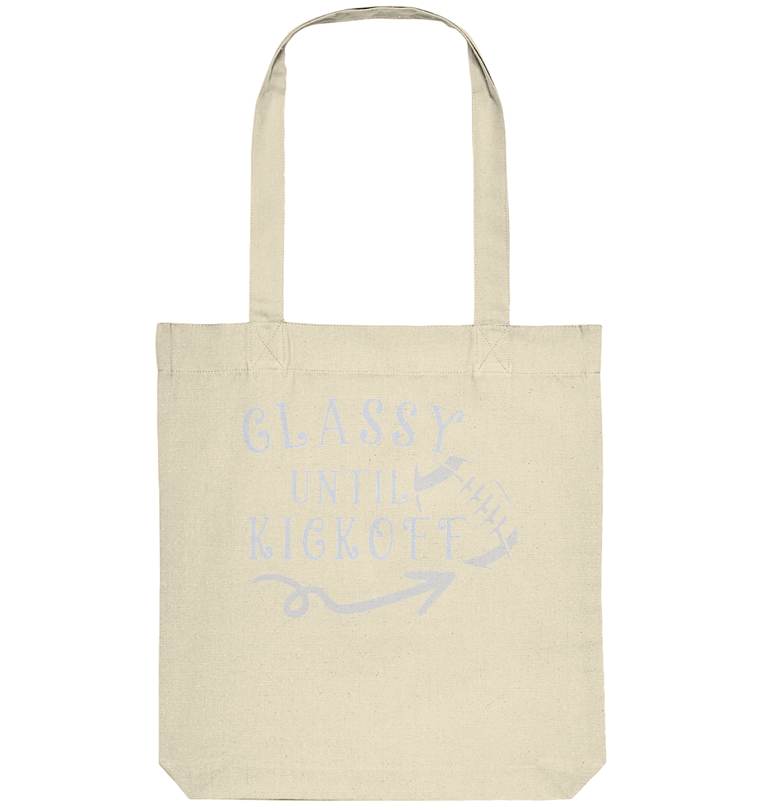 Glassy until Kick Off  - Organic Tote-Bag