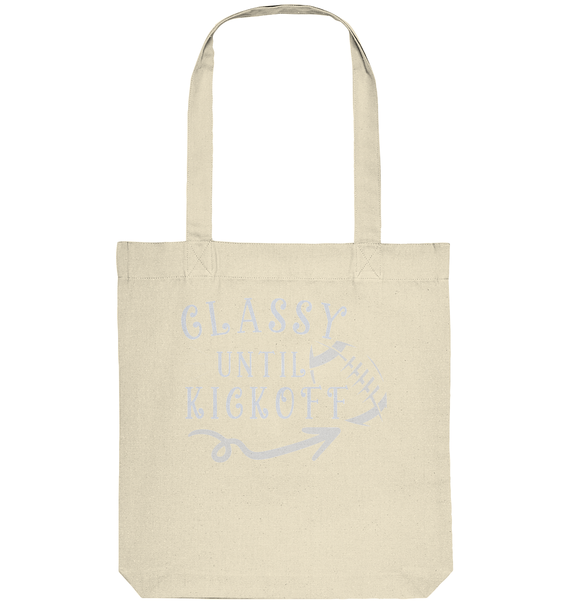 Glassy until Kick Off  - Organic Tote-Bag