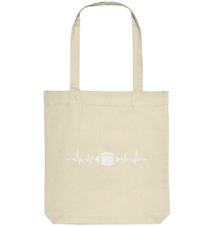 Football Heartbeat - Organic Tote-Bag