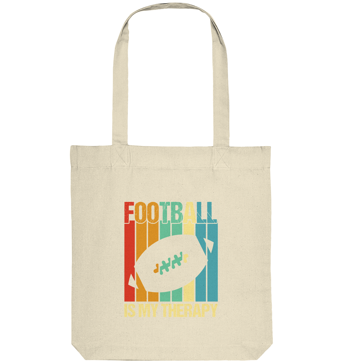 Football is my Therapy - Organic Tote Bag