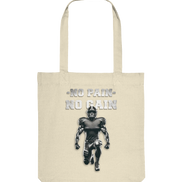 No Pain No Gain Metal - Organic Tote Bag