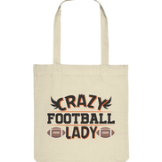 Crazy Football Lady - Organic Tote-Bag