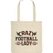 Crazy Football Lady - Organic Tote-Bag