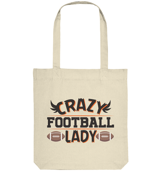 Crazy Football Lady - Organic Tote-Bag