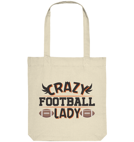 Crazy Football Lady - Organic Tote-Bag