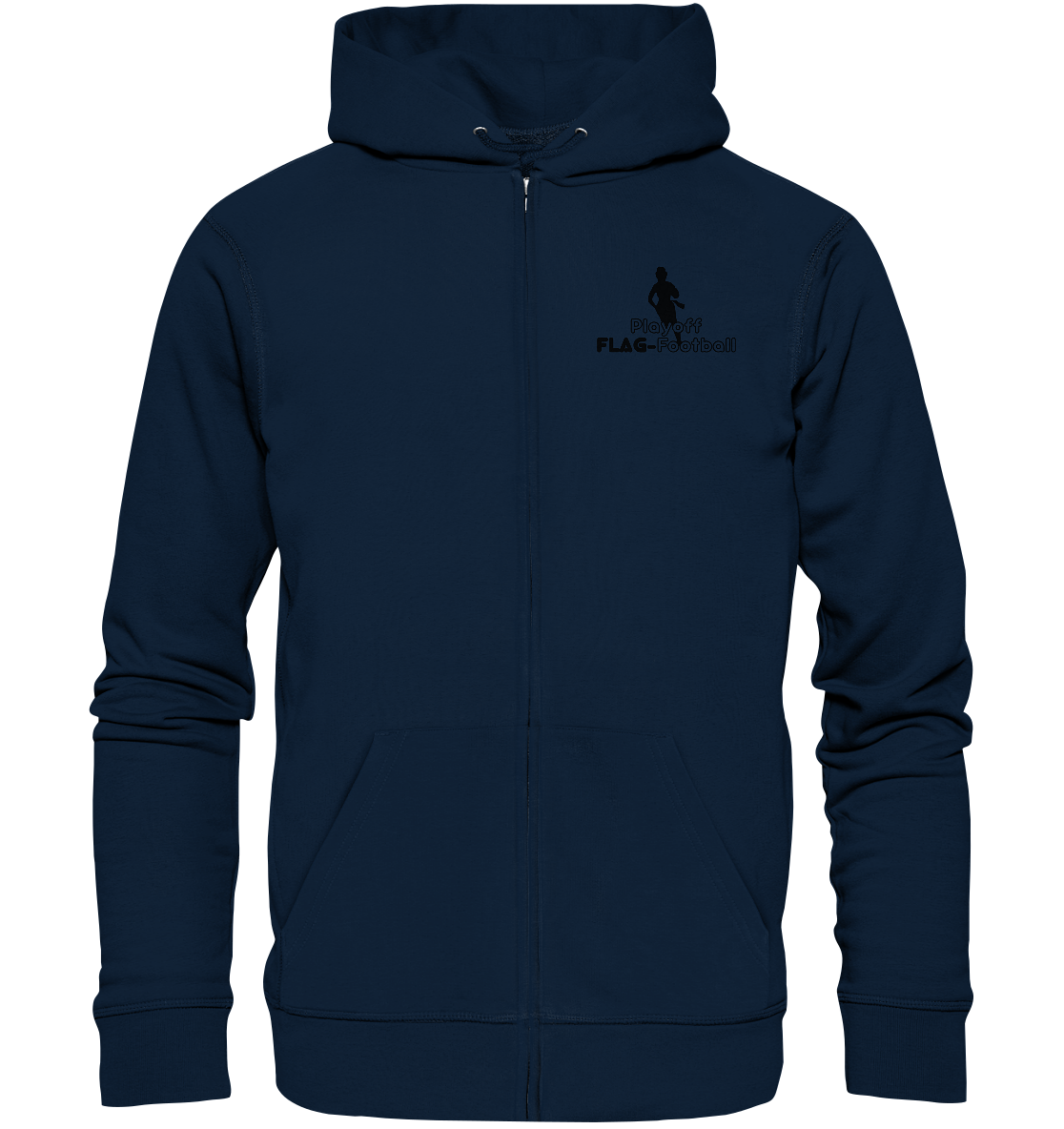 Playoff Flag Football  Women black  - Organic Zipper