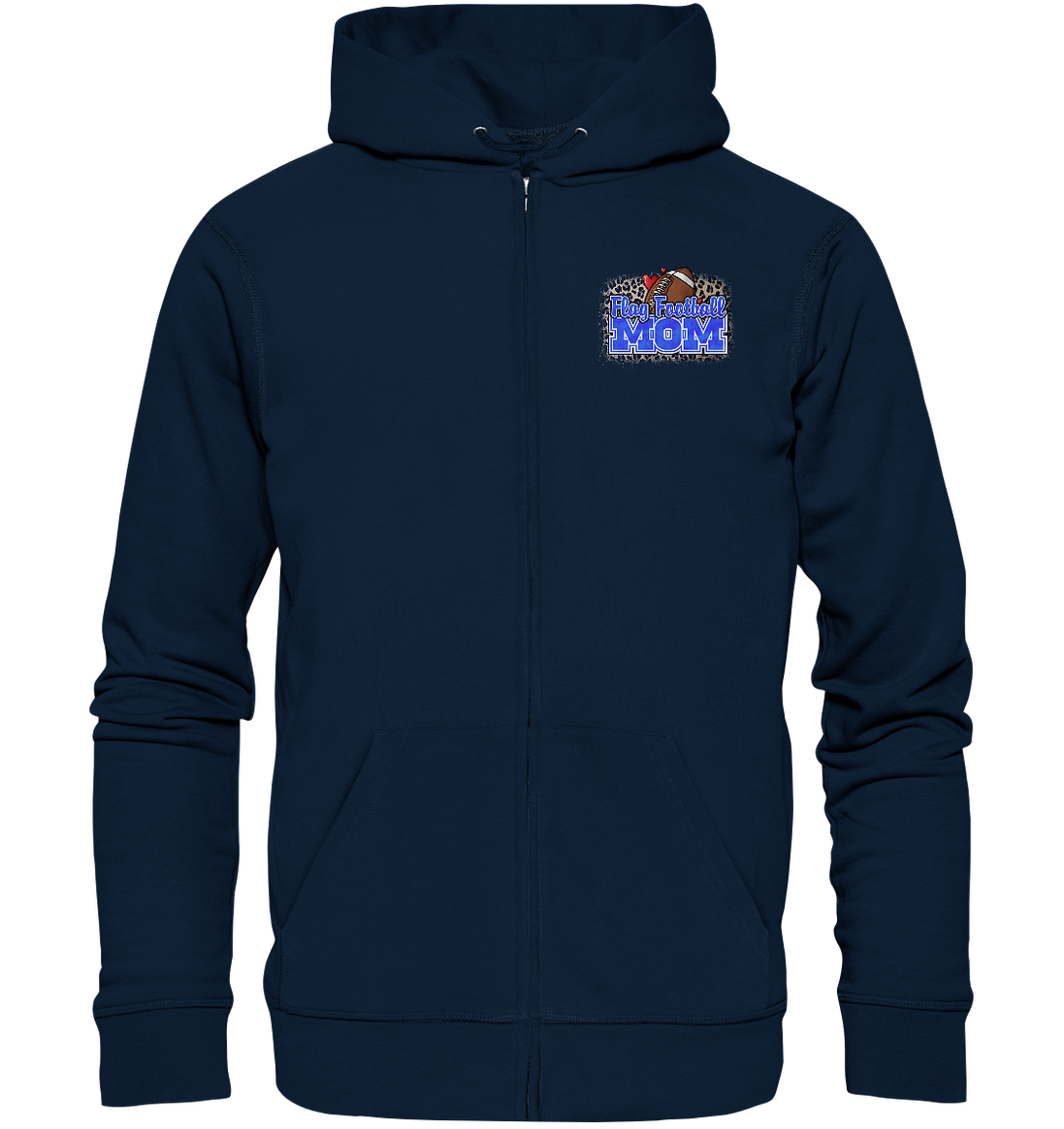 Flag Football Mom - Organic Zipper