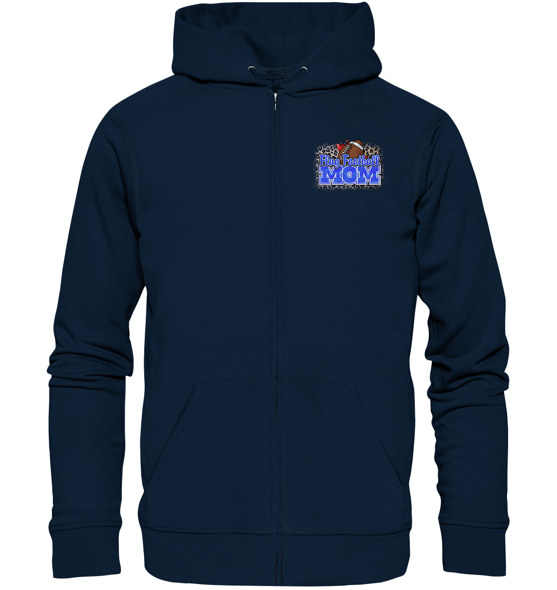 Flag Football Mom - Organic Zipper