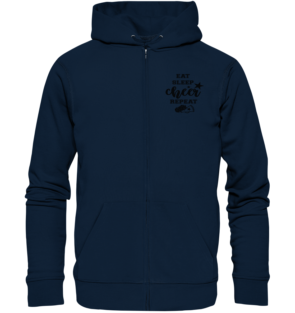 Eat Sleep Cheer Repeat - Organic Zipper