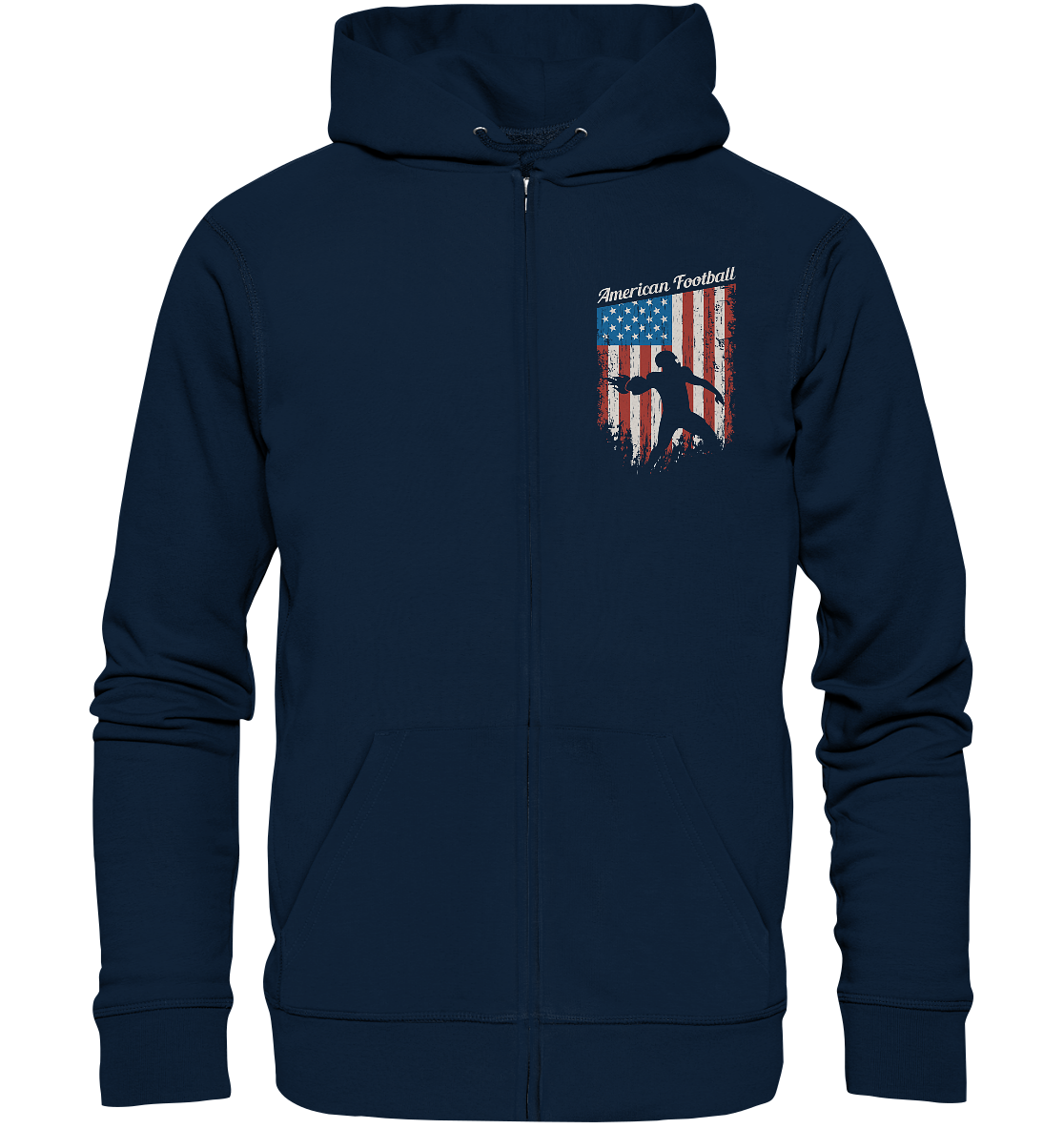 American Football Banner - Organic Zipper