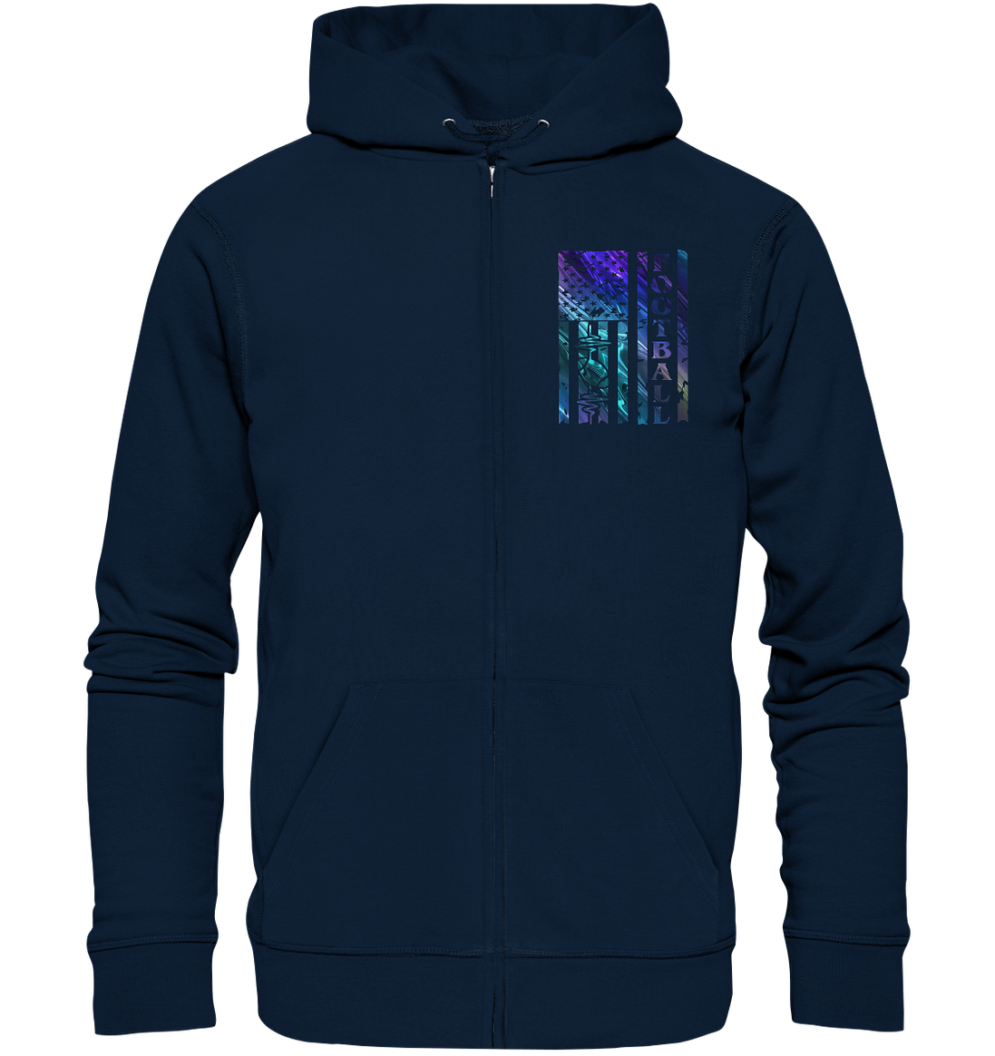 USA Football Flag  - Organic Zipper