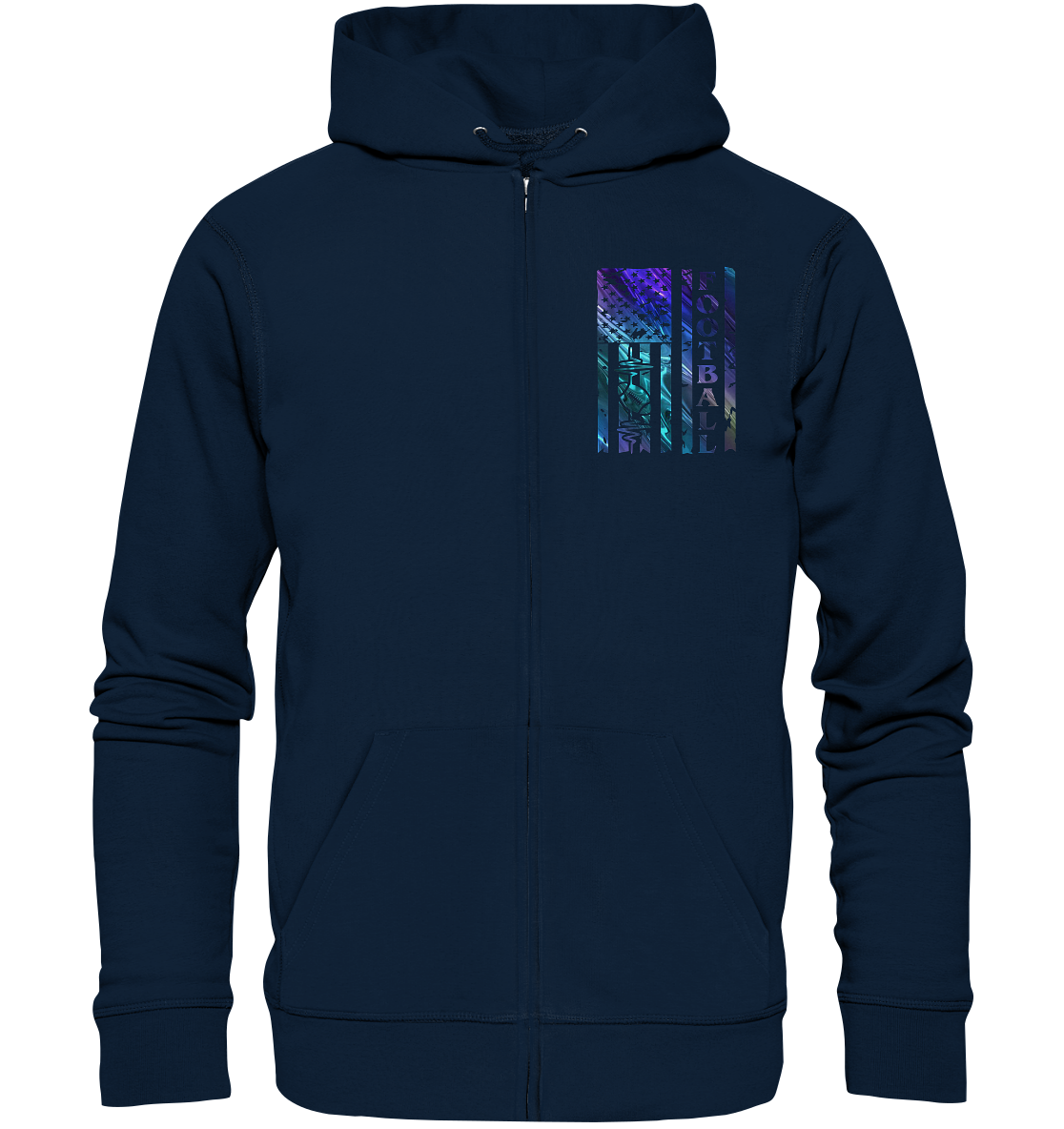 USA Football Flag  - Organic Zipper