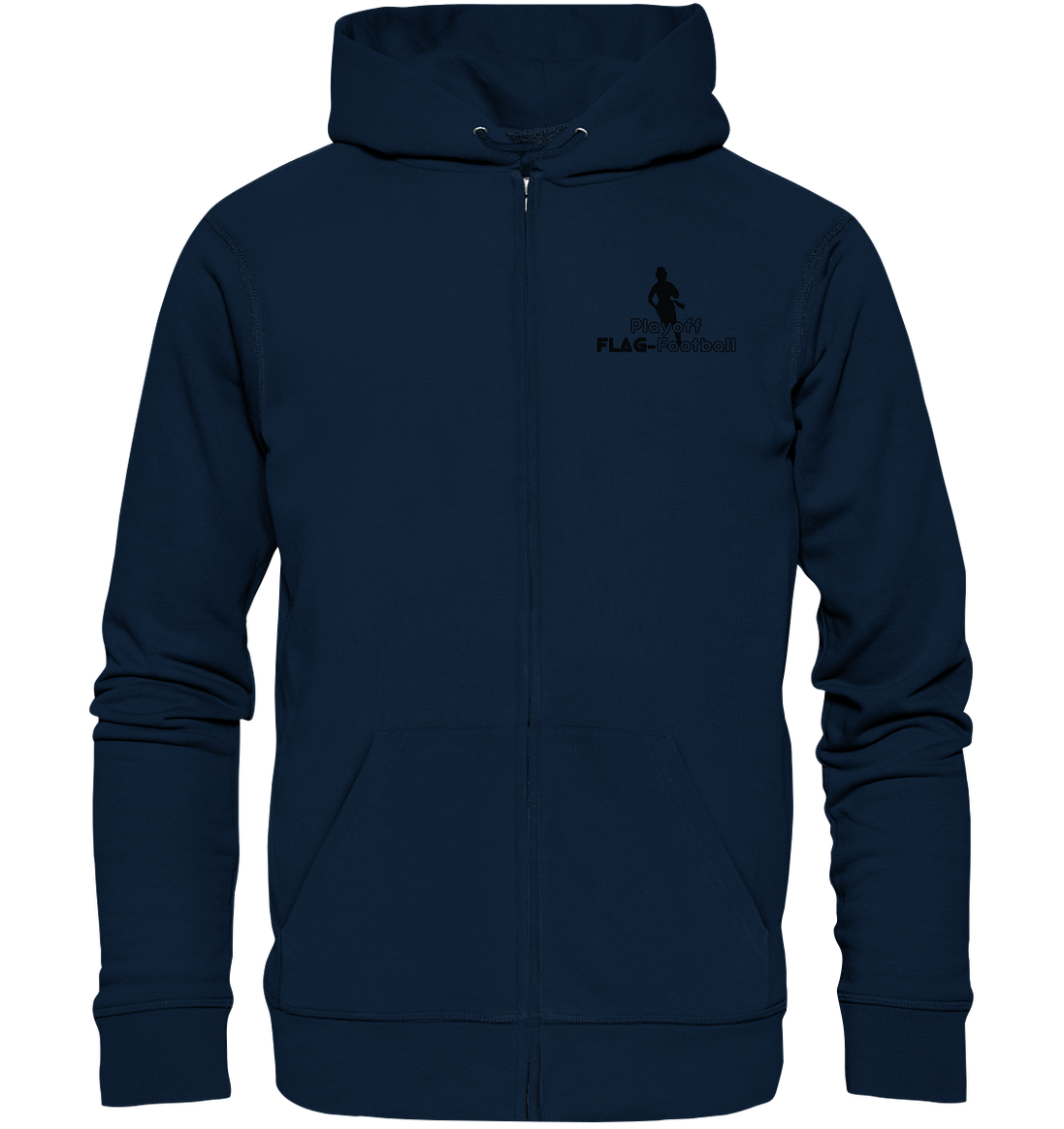 Playoff Flag Football  Women black  - Organic Zipper