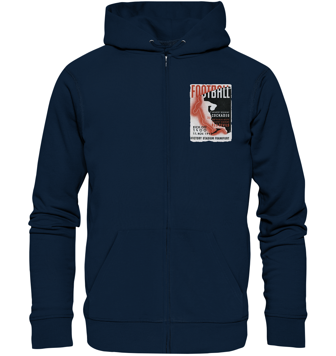 Red Devils Frankfurt 1945 - Organic Zipper