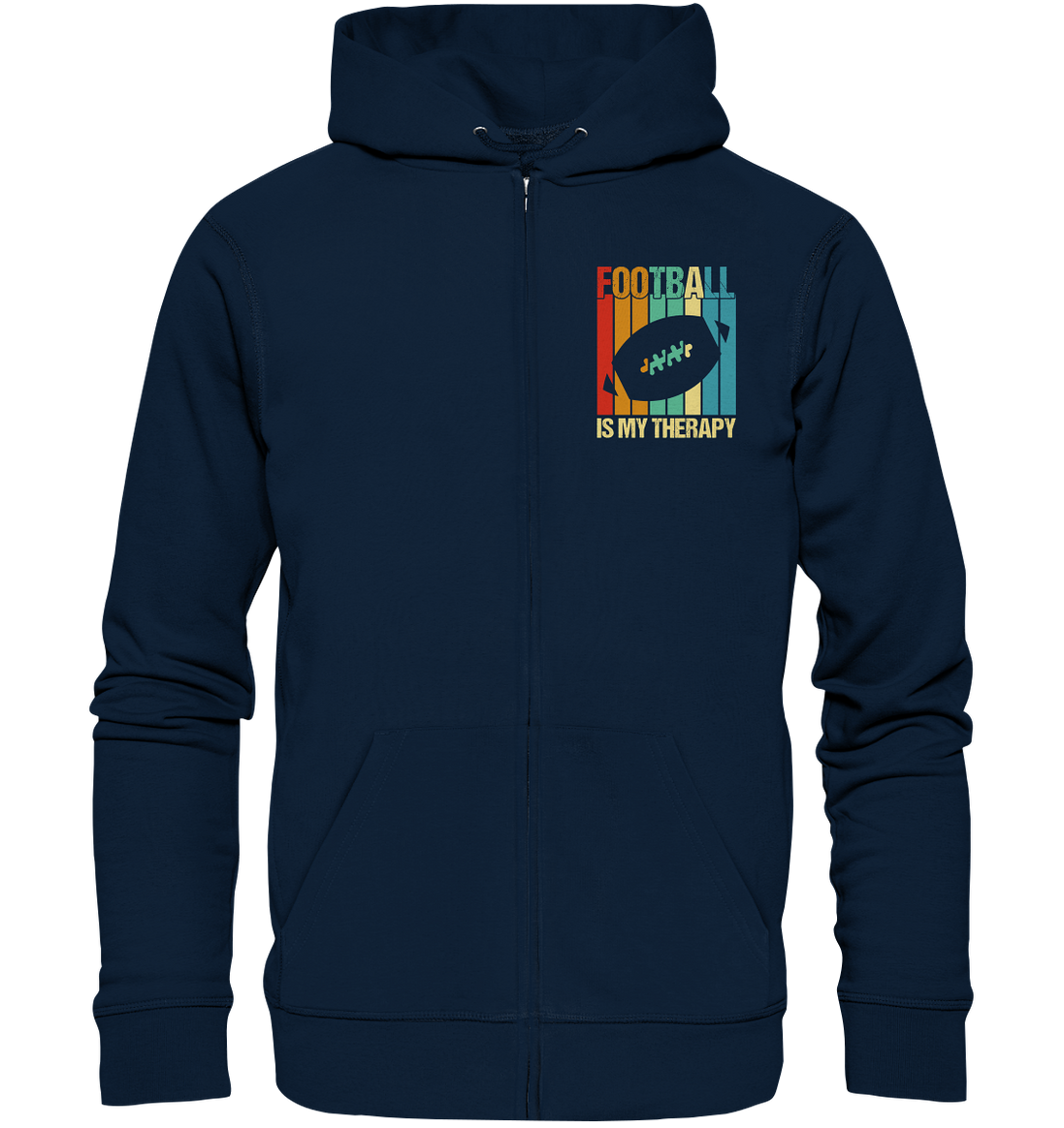 Football is my Therapy - Organic Zipper