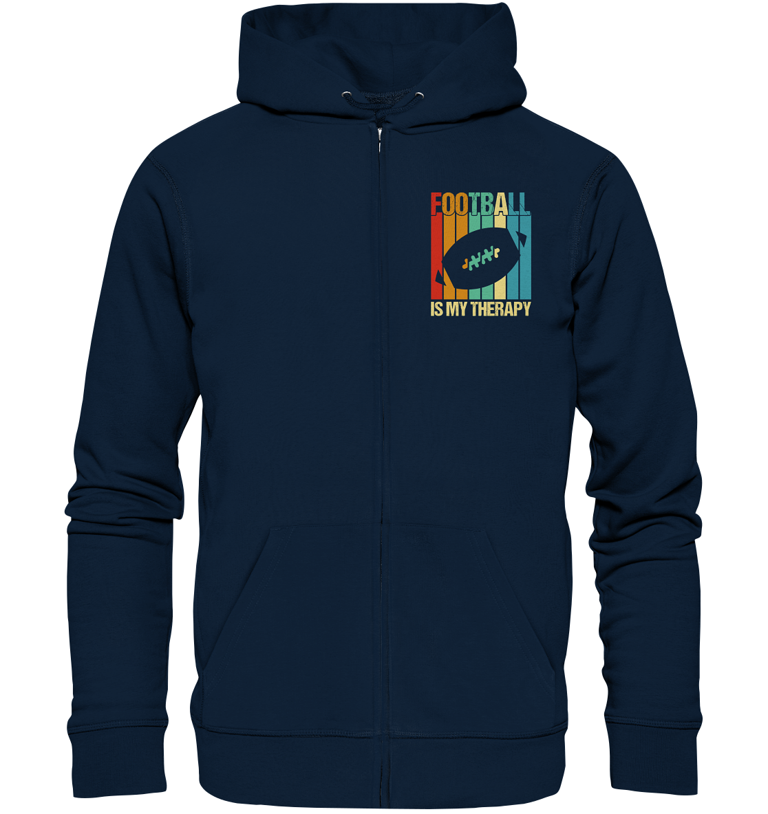 Football is my Therapy - Organic Zipper