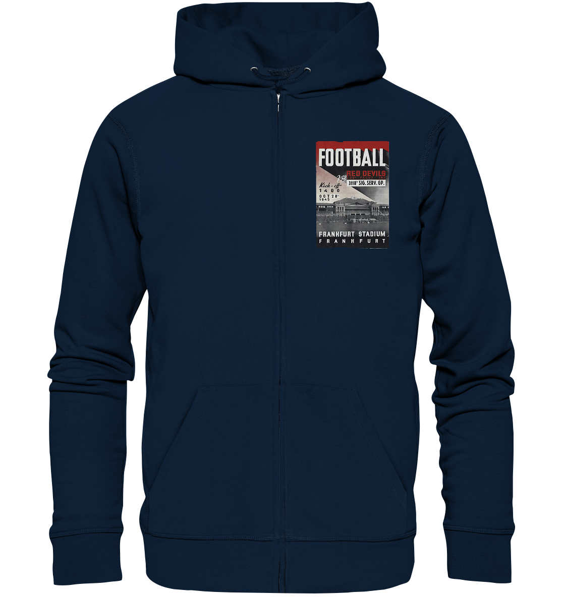 Frankfurt Football 1945 - Organic Zipper