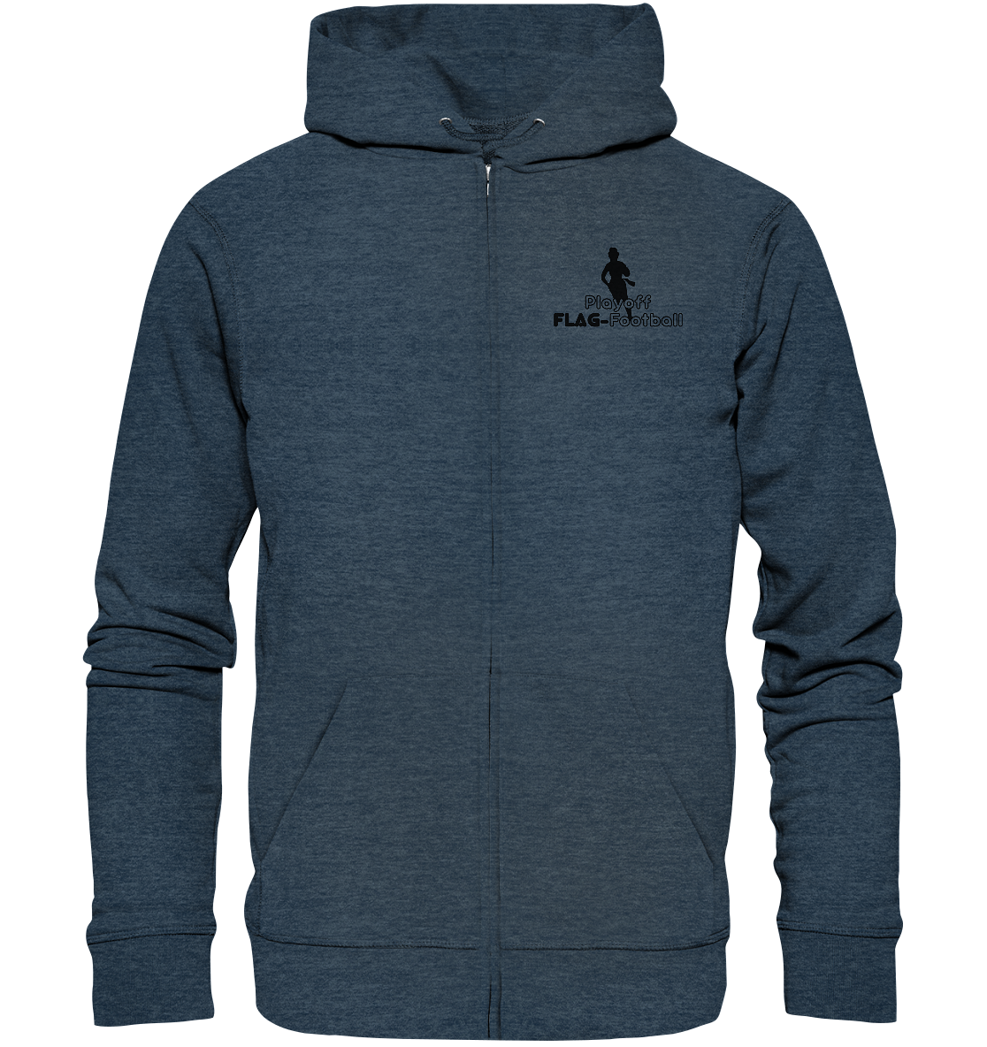 Playoff Flag Football  Women black  - Organic Zipper