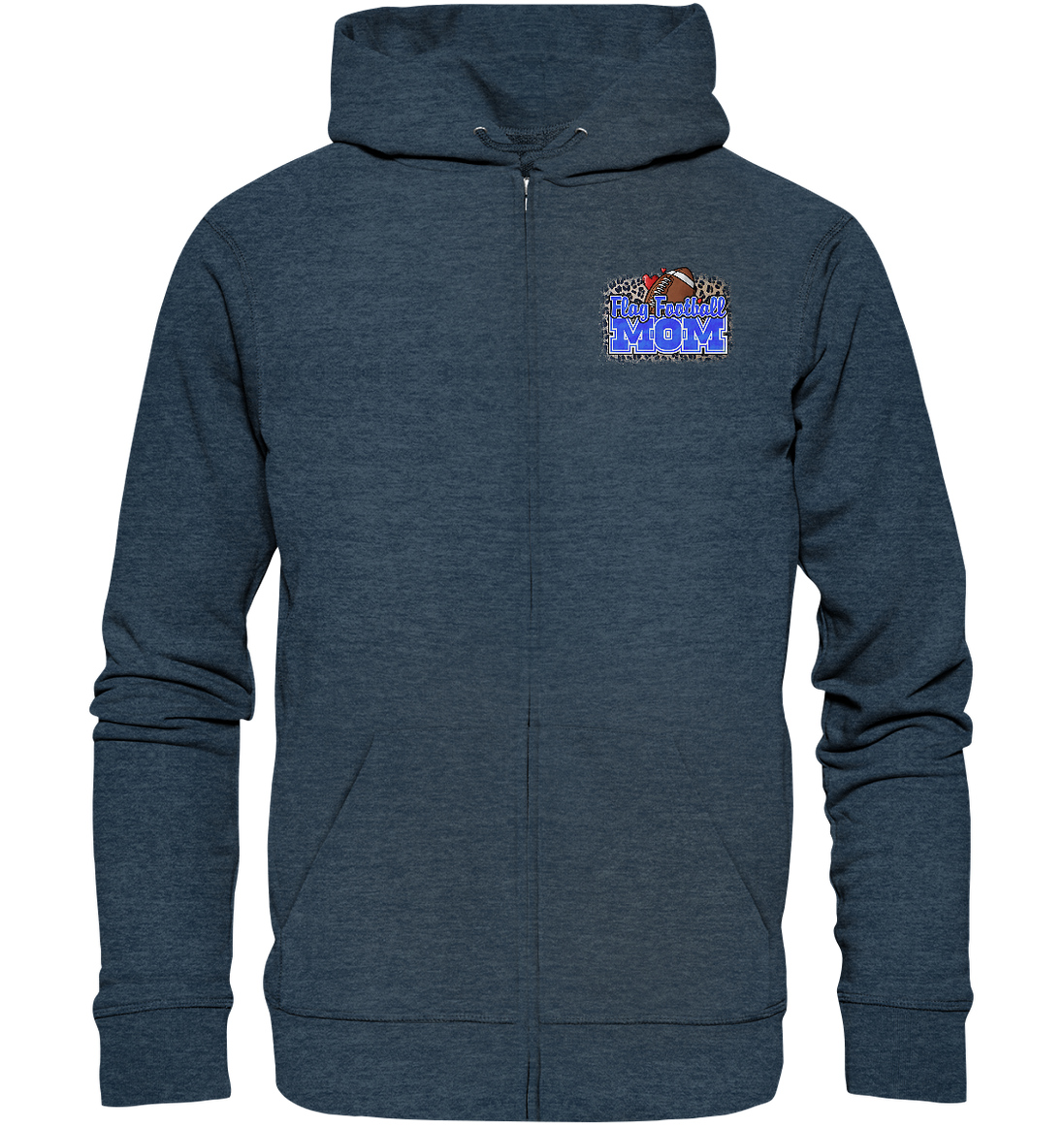 Flag Football Mom - Organic Zipper