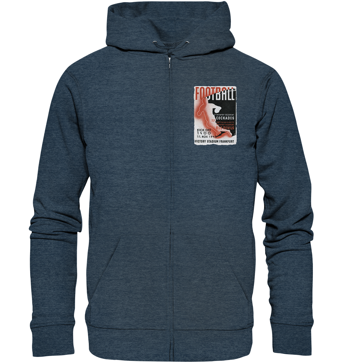 Red Devils Frankfurt 1945 - Organic Zipper