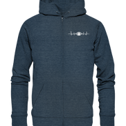 Football Heartbeat - Organic Zipper